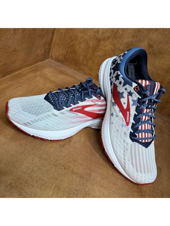 Brooks Shoes - Brooks Launch 6 Running Shoes Womens 10 Patriotic USA Stars Stripes 1202851B166